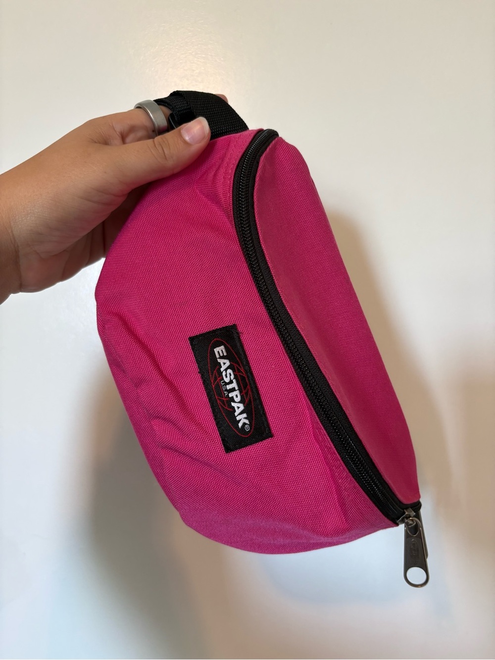 Eastpak Hot Pink Fanny Pack with Black Trim